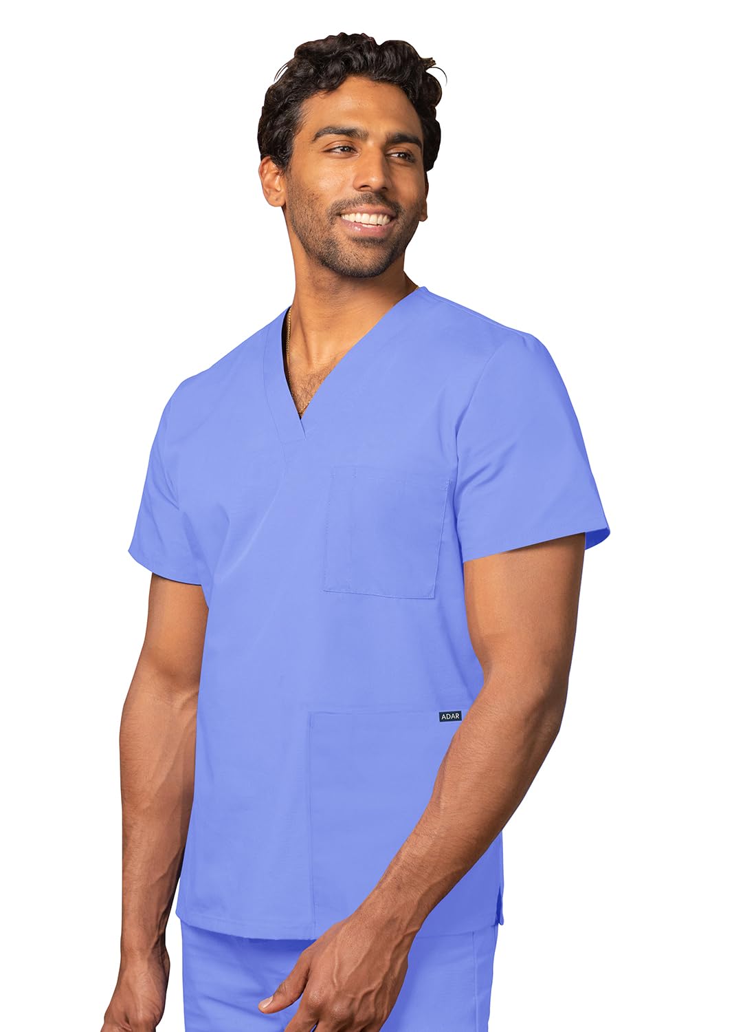 Adar Uniforms Women's 601cblxs Medical Scrubs Shirt, Ceil Blue, XS UK