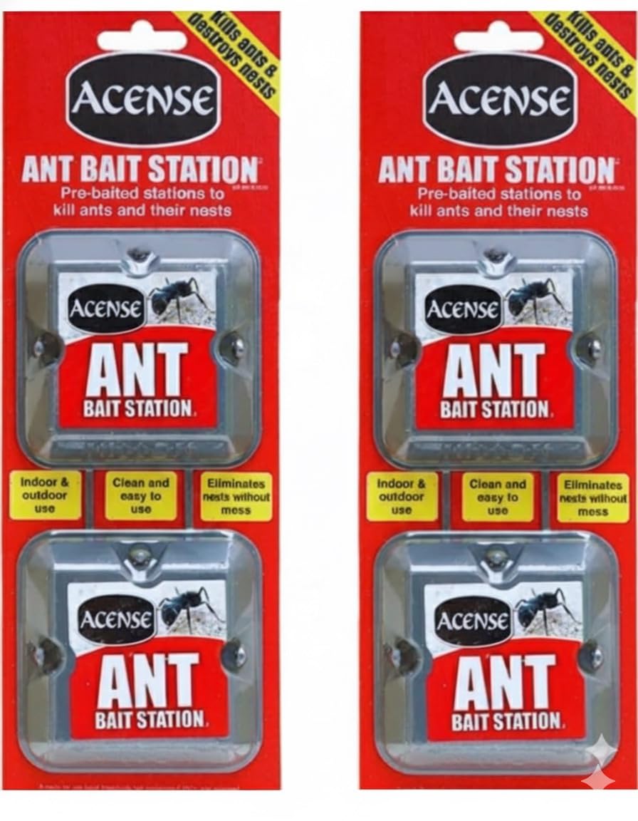 Ant Killer Bait Station for Destroys Ant, Insect Repellent, Ants Killer, Pest Control, Let Ants Destroy Their Nests and Other Ants, Perfect for Outdoor and Indoor (4pk)