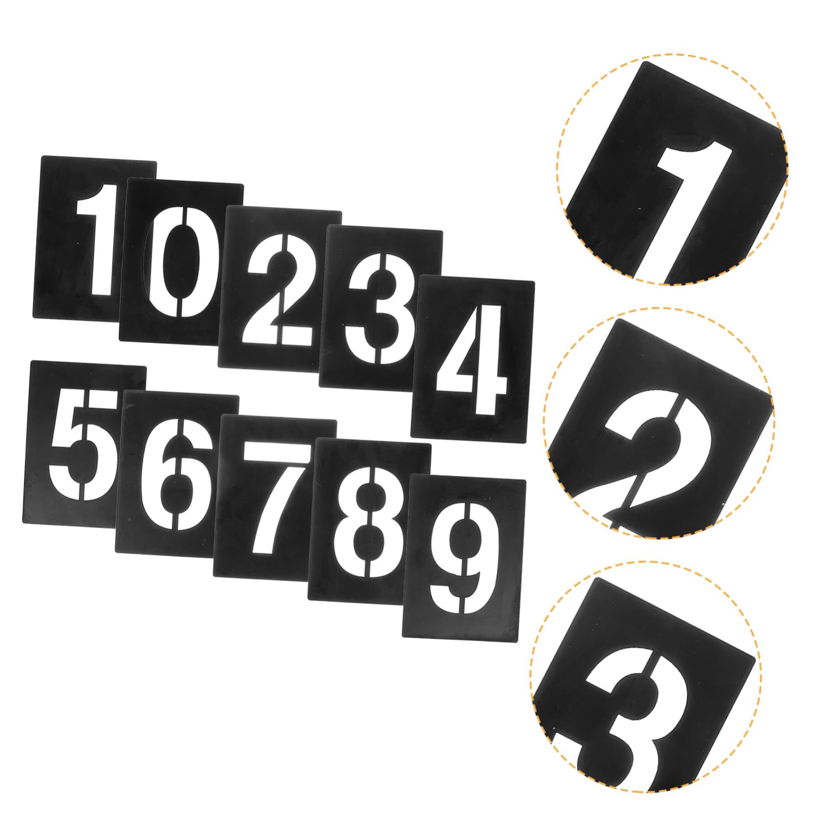 ARTIBETTER 3 Set Stencil per Template Riutilizzabili per Decorazioni e Te Facile Usare per Etichette