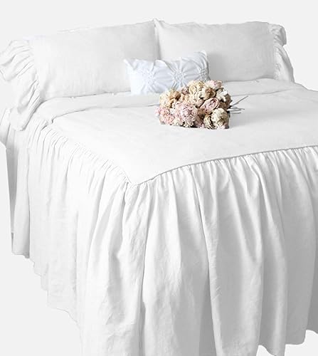 Miniatura 3 de Pride Beddings Edredón de 400 hilos, 100% algodón egipcio, 11 piezas, incluye falda de cama con volantes a juego, funda de edredón, juego de sábanas