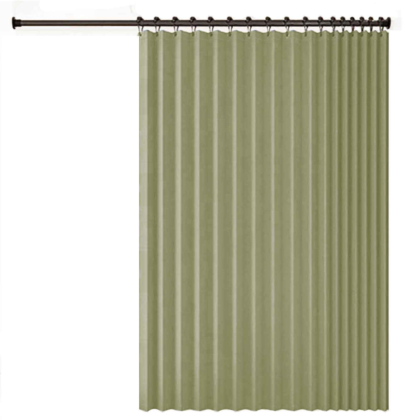 Rideau de porte occultant thermique avec tringle pour isoler un grand placard