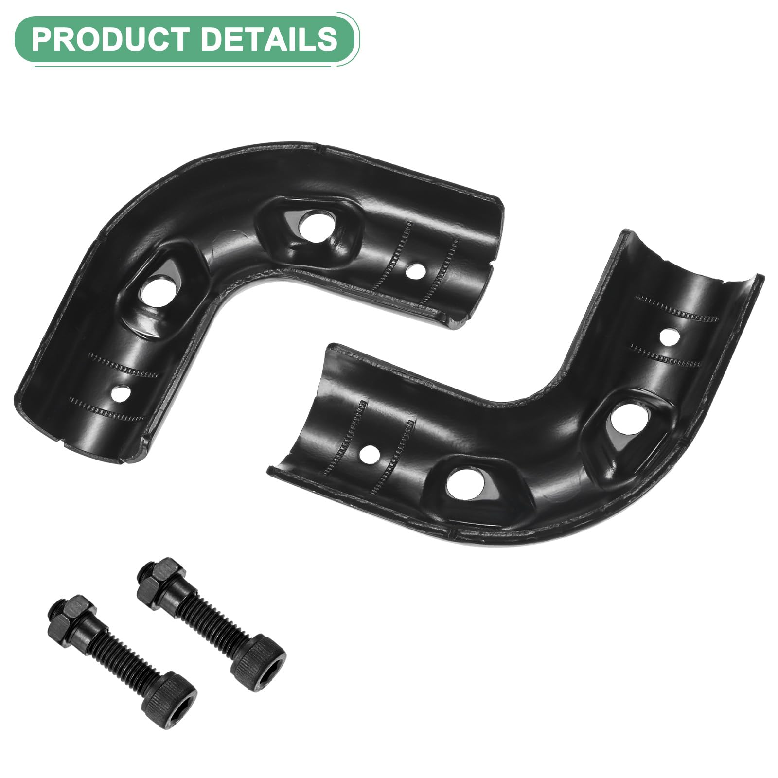 M METERXITY 4-Pack Structural Pipe Connector, Elbow Connector Steel Pipe Connector for OD 1.1" or 28MM Pipe - Image 2