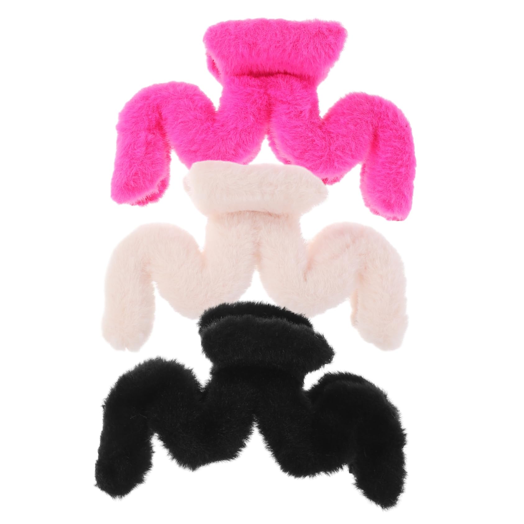Baluue 9stücke Teiliges Furry Haarklammern Für Damen Plüsch Haarclips Rutschfestes Haarschmuck Für Hochsteckfrisuren Und Alltag Farben