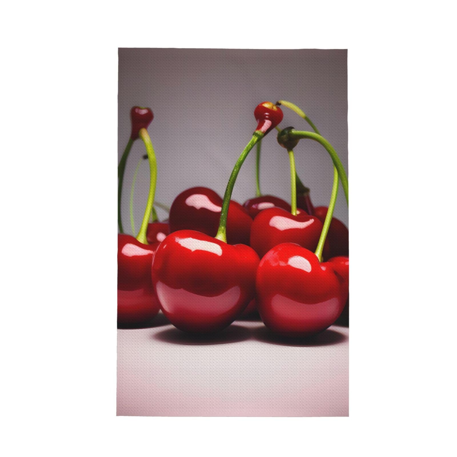 SXZVVBN Chilean cherries Super Absorbent Microfibre Waffle Towels Fast Drying Dish Cloths Home Cafe Barista