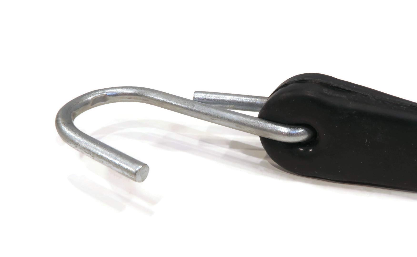 The ROP Shop Paquete de 10 correas de lona de goma negra de 21 pulgadas para corbata resistente al ozono UV