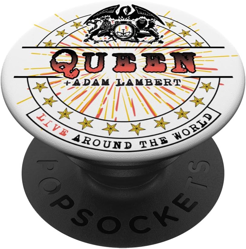 Queen & Adam Lambert Live Around The World Star PopSockets MagSafe PopGrip for iPhone