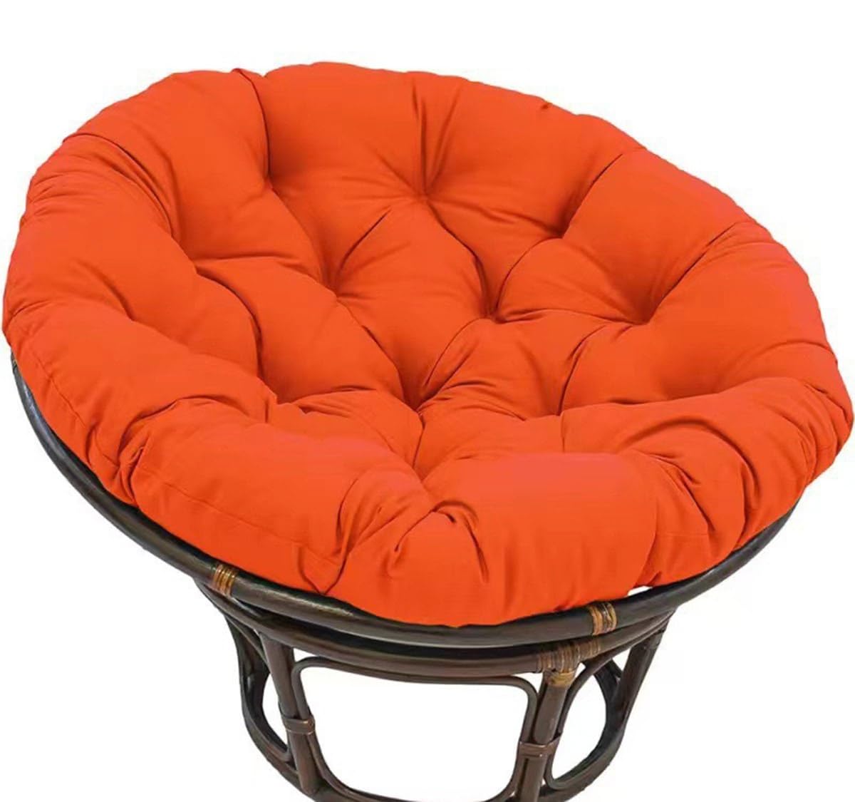 Okrągła poduszka na krzesło wiszące, rattanowa poduszka do siedzenia na krzesła huśtawkowe, poduszka na krzesło do jajek, 100 x 100 cm, miękka nakładka na krzesło