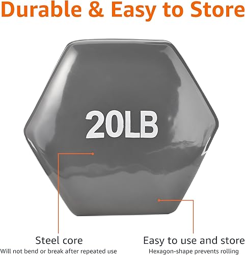 Miniatura 3 de Yaxa Basics Vinyl Coated Dumbbell Hand Weights