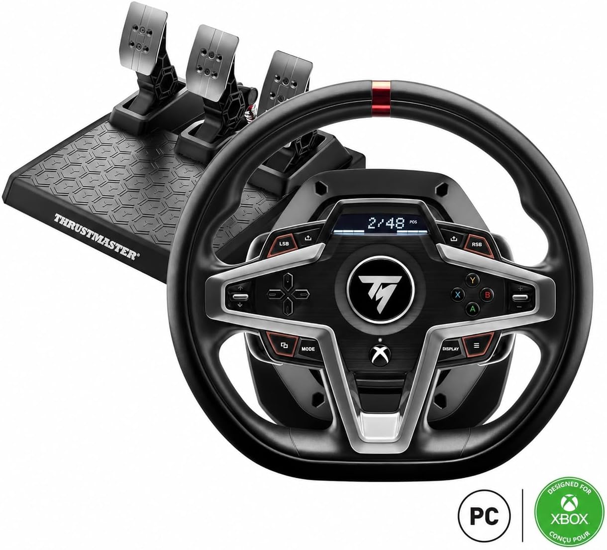 Thrustmaster T248 Racing Wheel And Magnetic Pedals, Xbox Series X|S, Xbox One, Pc
