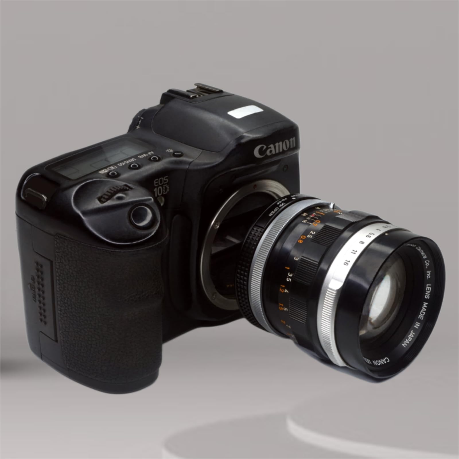 PHOLSY Adapter obiektywu do aparatu Canon FD FL na Canon EF | Ręczna regulacja ostrości ze szkłem optycznym i pokrywką, FL na EOS, FD na EF, konwerter obiektywu
