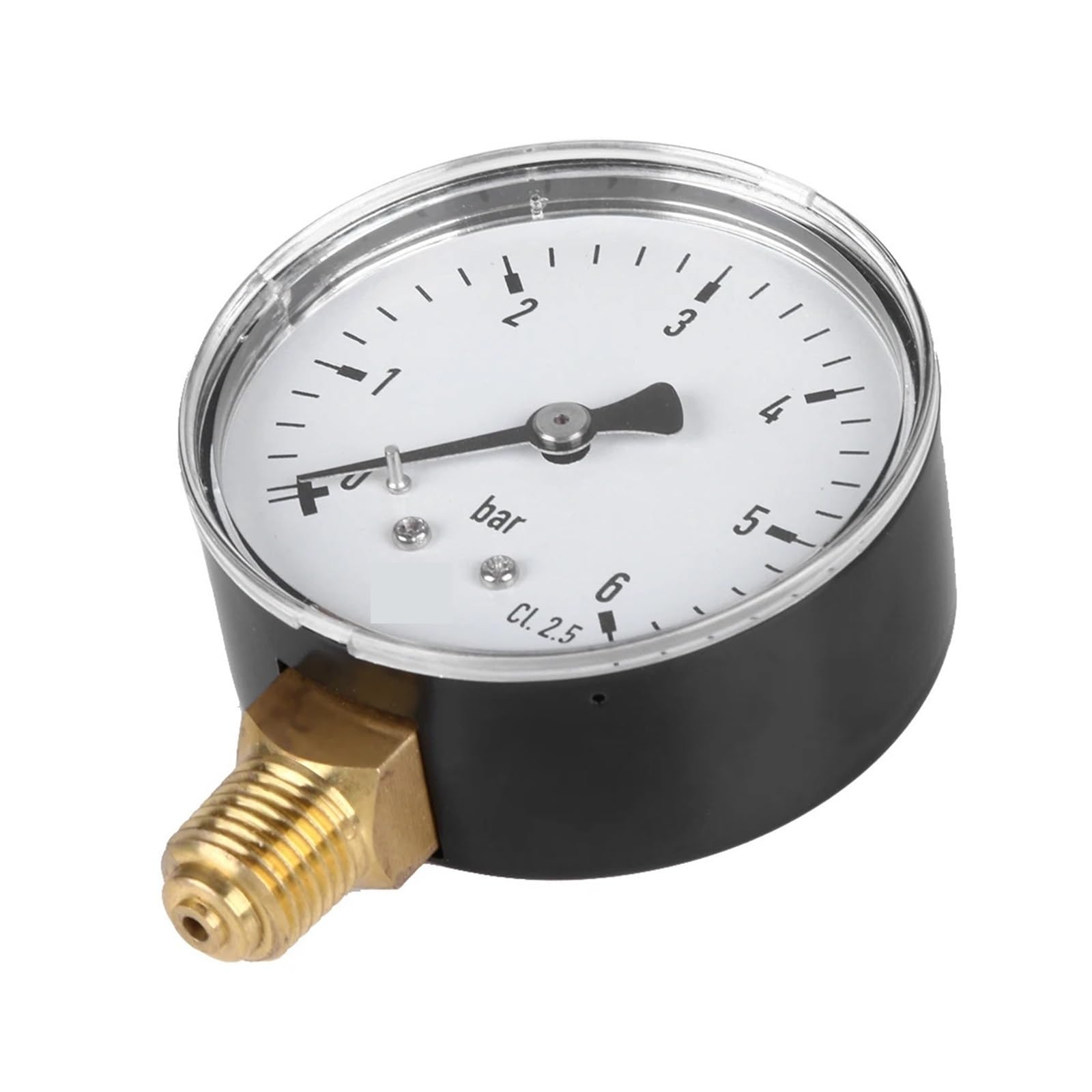 Manómetro de 0-6 Bar, compresor de aire 1/4 NPT, manómetro de presión de alta resistencia, cara 2,3 medición de aire, agua, aceite y Gas