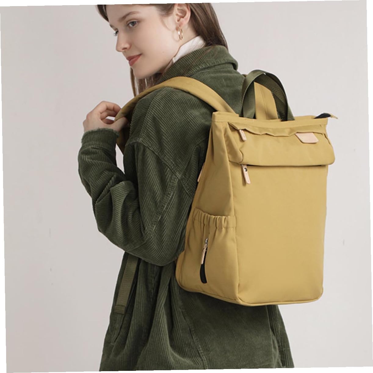 Vaguelly Wickeltasche für Babyausflüge mit Wickelauflage und Vielen Fächern für Windeln Flaschen und Mehr Praktischer Rucksack aus Robustem Material Leicht zu Reinigen für Täglichen