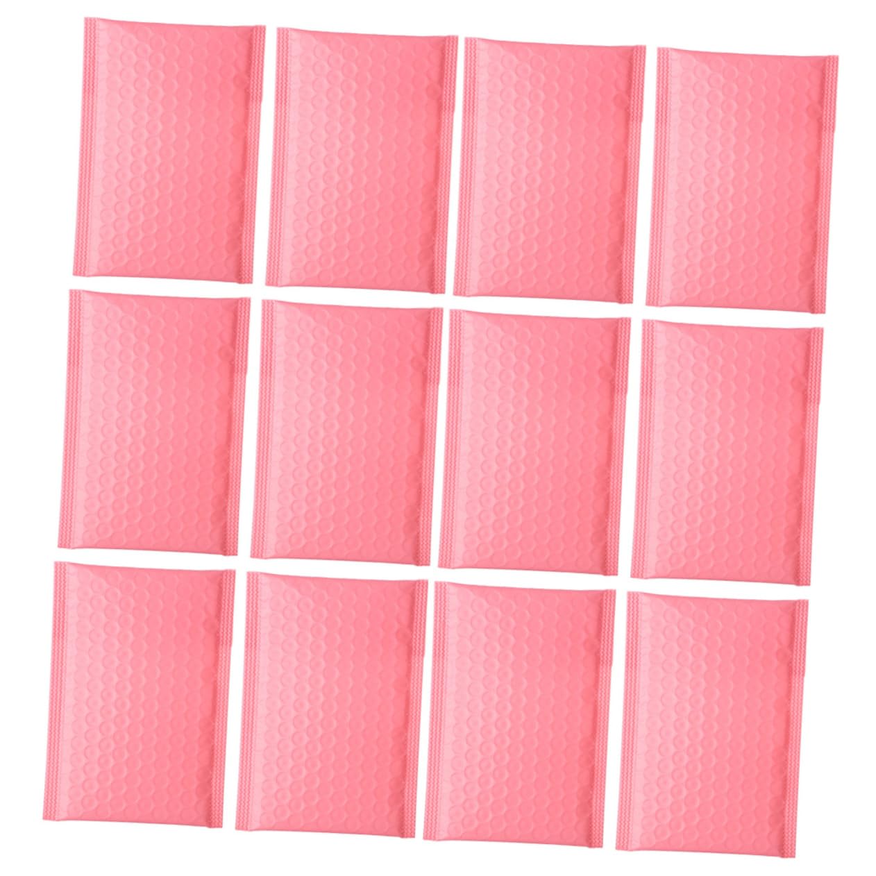 DOITOOL Lot de 100 Enveloppes à Bulles Roses en Pe, Emballage Matelassé Léger, Adhérence Élevée, Fermeture Fiable pour Expédition et Emballage
