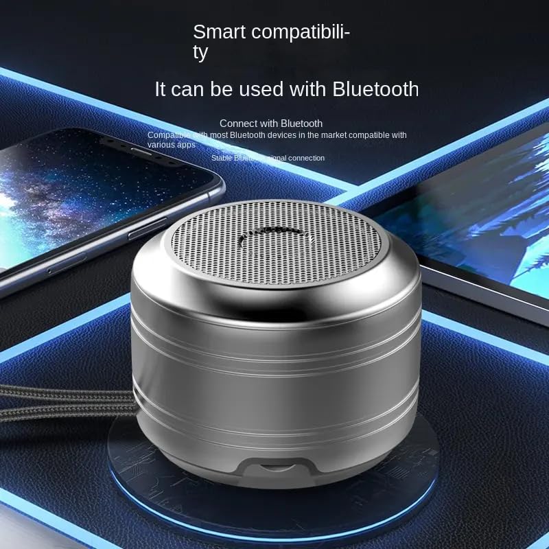 Bluetooth Lautsprecher,Rawrr Tragbarer Outdoor Mini Bluetooth Box, Freisprechfunktion für Phone,Enormer mit Bass-Treibern, Lautsprecher für zuhause draußen Garten,Silber – Bild 3