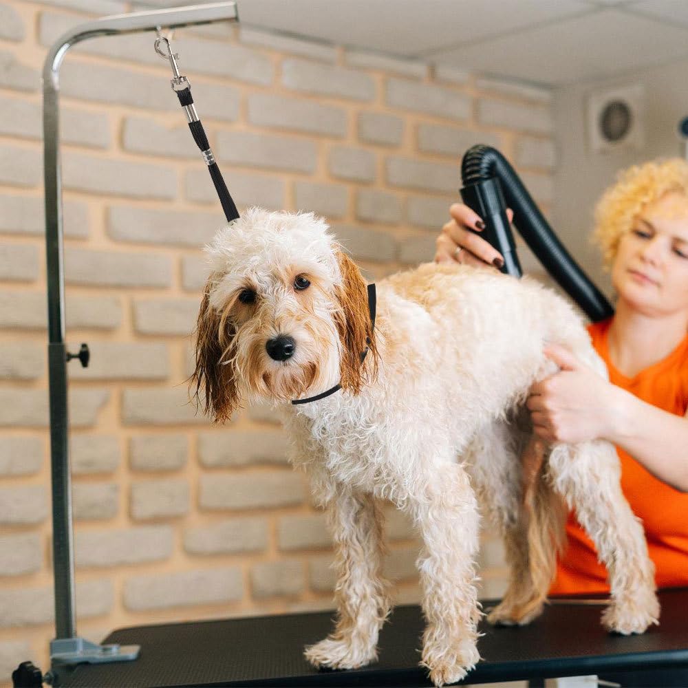3 Pezzi Anello Toelettatura per Cani, Guinzaglio Regolabile con Fibbia Girevole a 360° per Cane, Corda Sicurezza Toelettatura per Gatti, per Animali Domestici, Vasca da Bagno