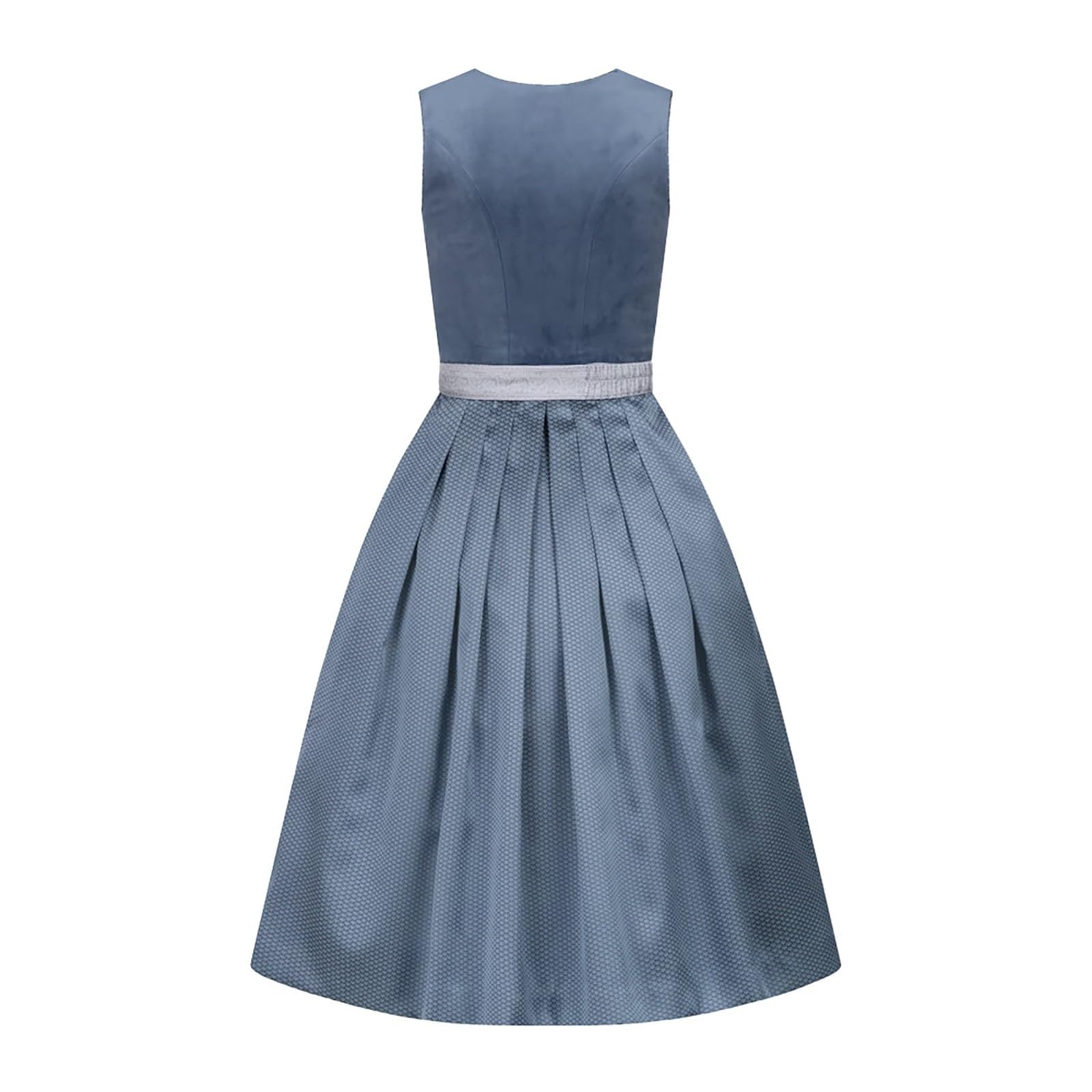 SKFLABOOF Dirndl Damen Dirndlkleid - Trachtenkleid Midi Smat Trachtenrock Für Oktoberfest Outfit