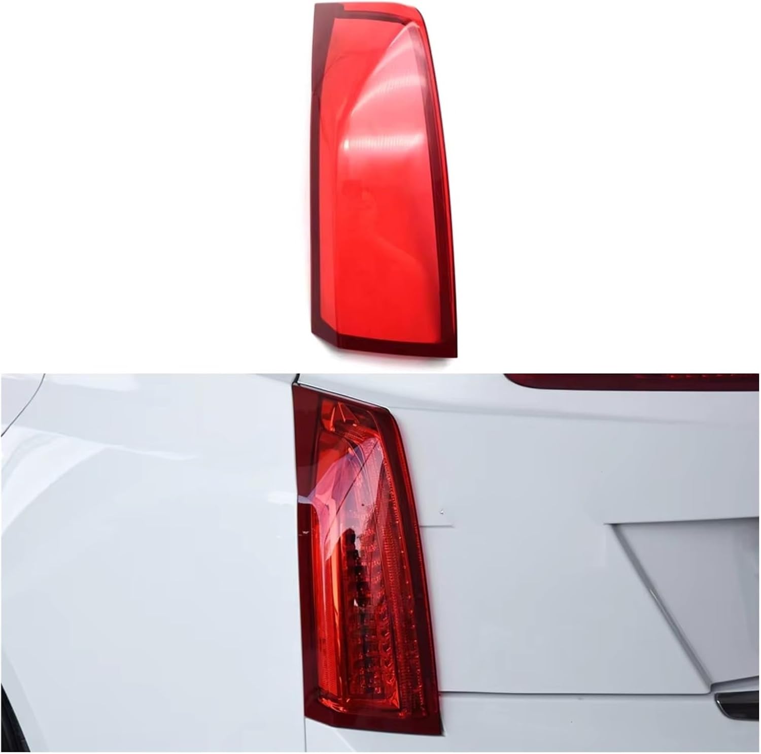 Tail Lamp cover For Cadillac For ATS For ATS-L 2013 2014 2015 2016 2017 Car Rear Mask Lampshade Brake Lights Shell (Grey Right)