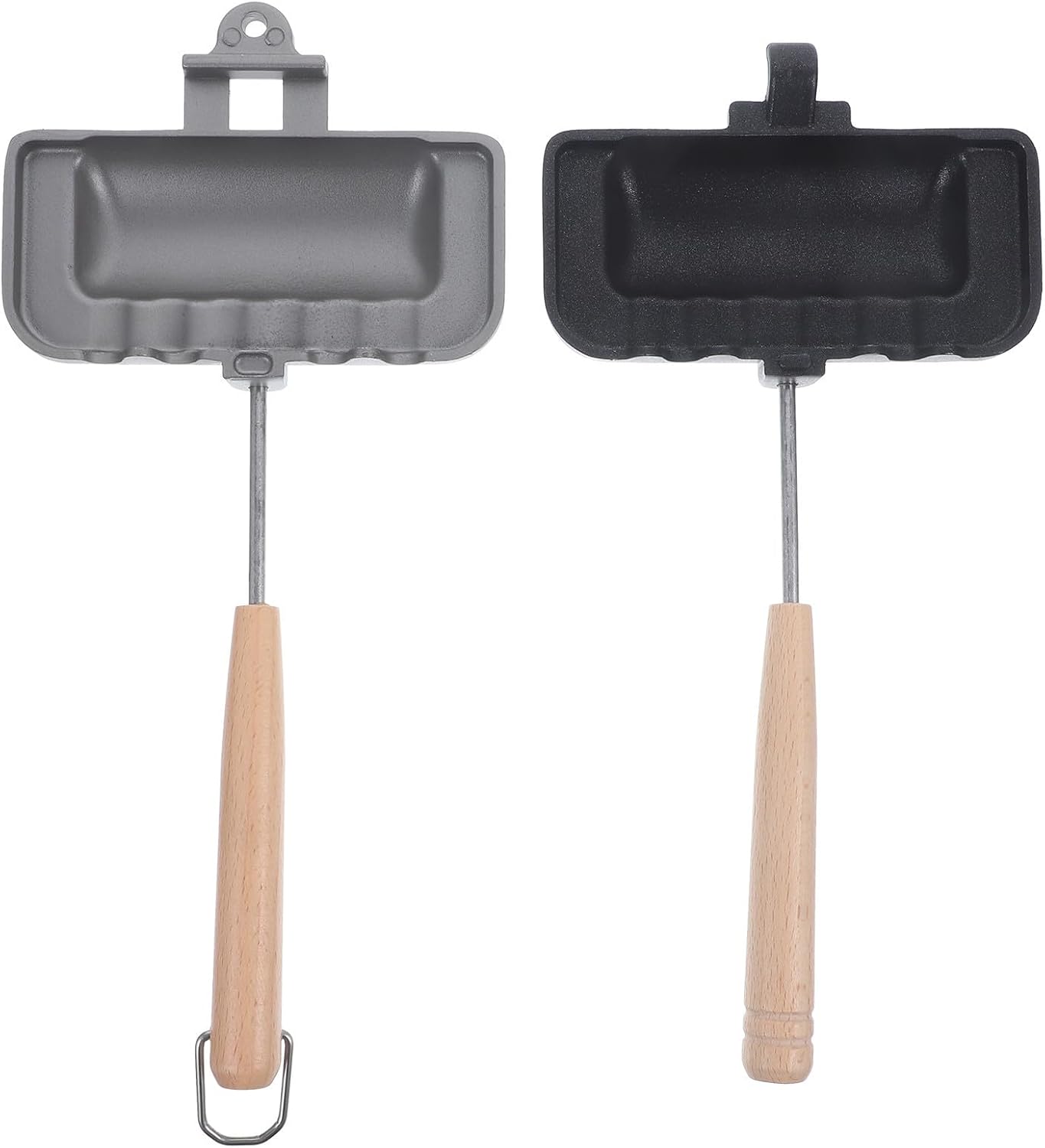 Non-stick Sandwich Frying Pan, Double-sided Removable Aluminum