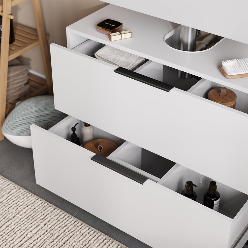 Vicco Meubles Bain Alina, Blanc 80 cm