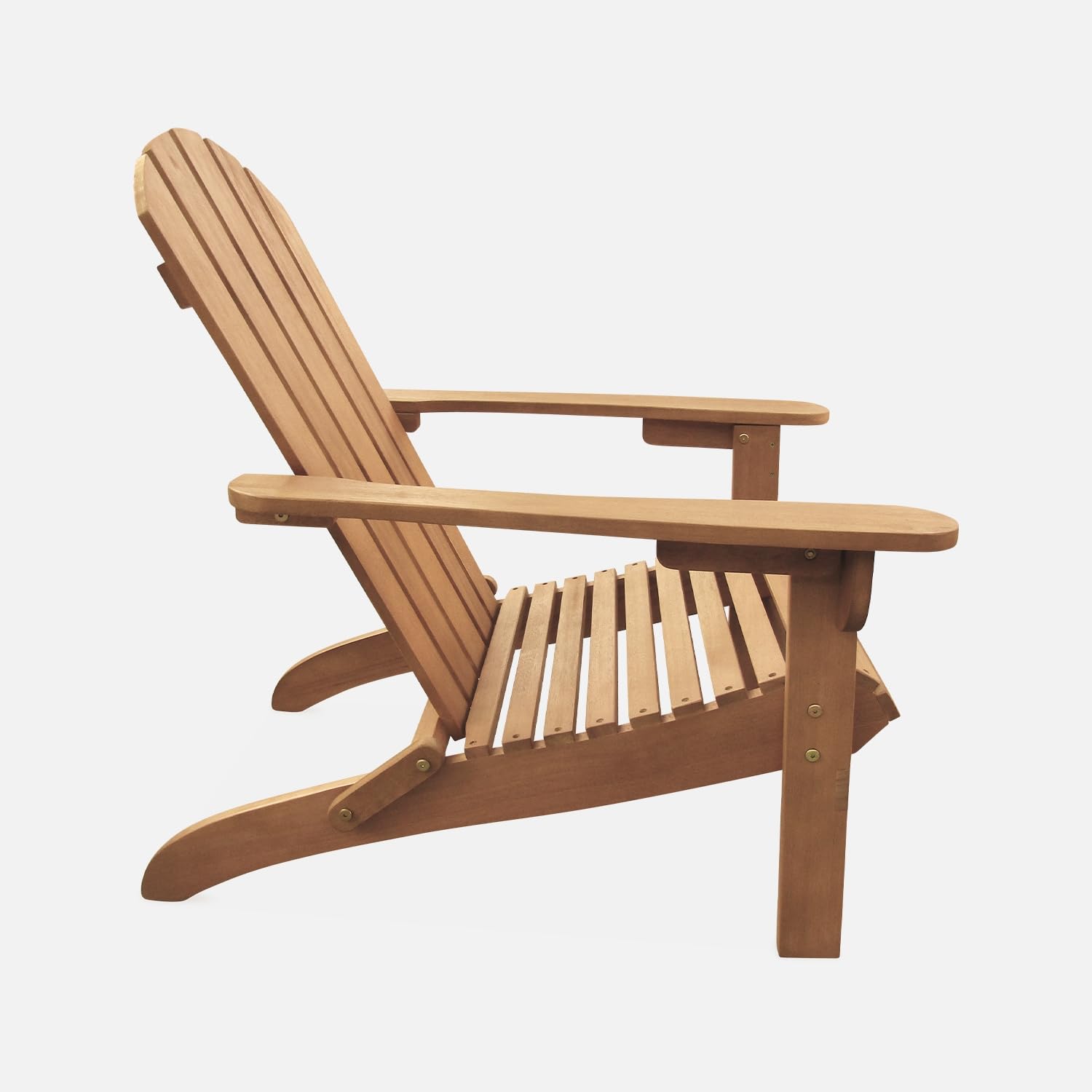 Alice's Garden - Lot de 2 fauteuils de Jardin en Bois - Adirondack Salamanca- Eucalyptus. chaises de terrasse rétro. sièges de Plage
