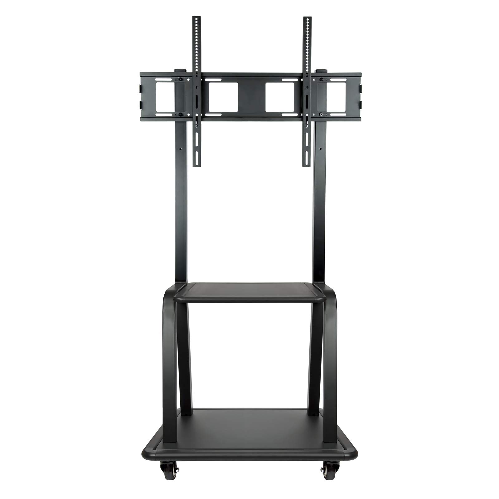 TooQ FS20100M-B - Supporto da pavimento con ruote per TV da 37" a 100", fino a 150kg, nero