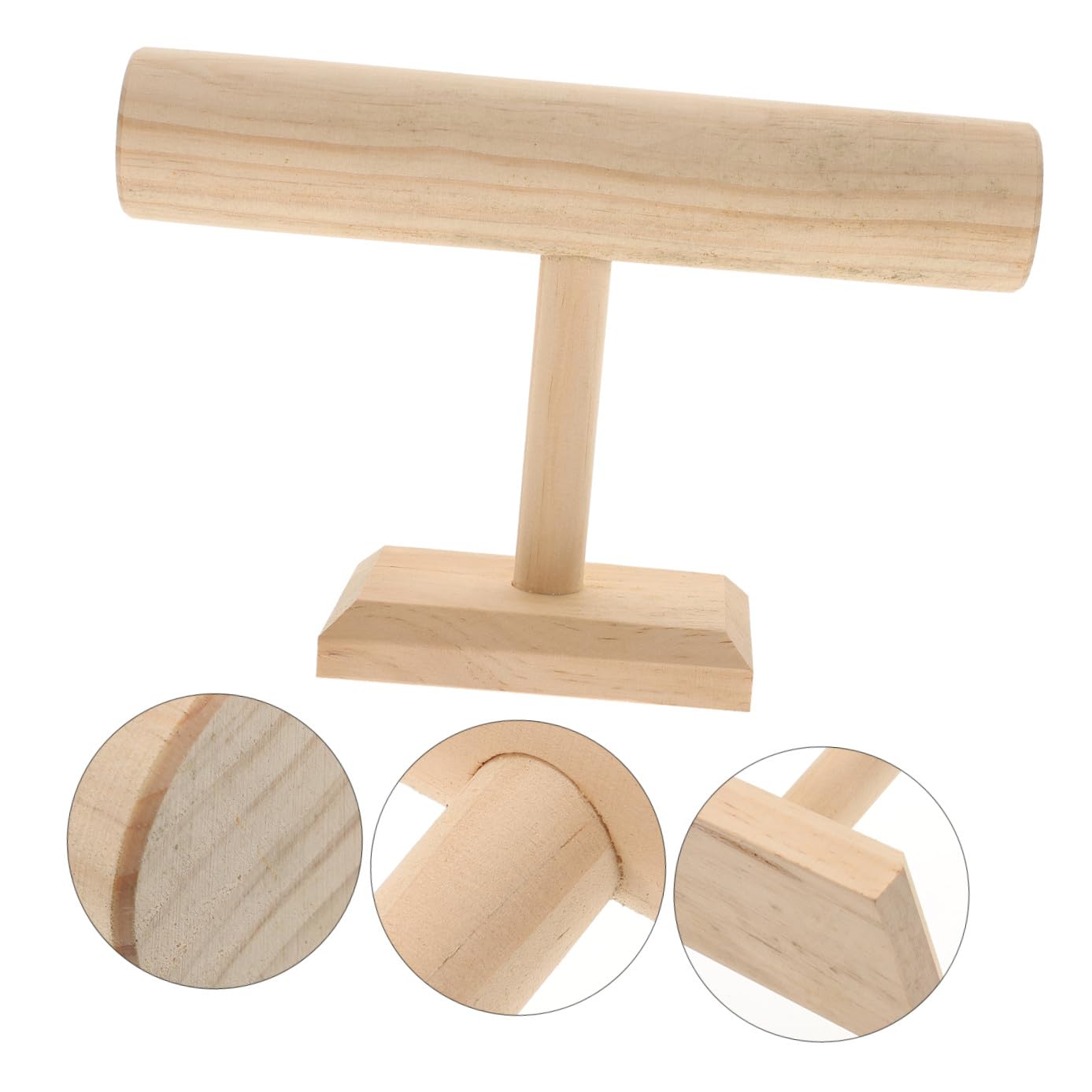 Holz Schmuckständer für Armbänder und Halsketten Schmuckaufbewahrung mit Glatten Kanten Eleganter Schmuckdisplay Halter für Uhren Vielseitig für Zuhause Schmuck Haaraccessoire
