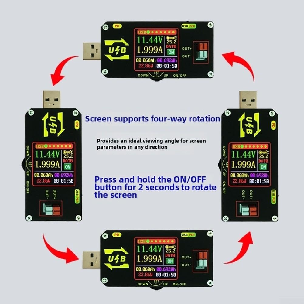 USB für c Tester Voltmeter 0.6-30V 2A LCD Display USB für c Tester