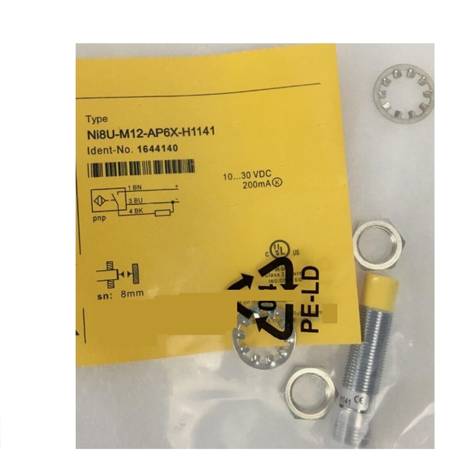 QAZXSEMUI 1pcs Ni8-M12-AP6X-H1141 NI8-M12-AN6X-H1141 Switch Sensor(Ni8-m12-ap6x-h1141)
