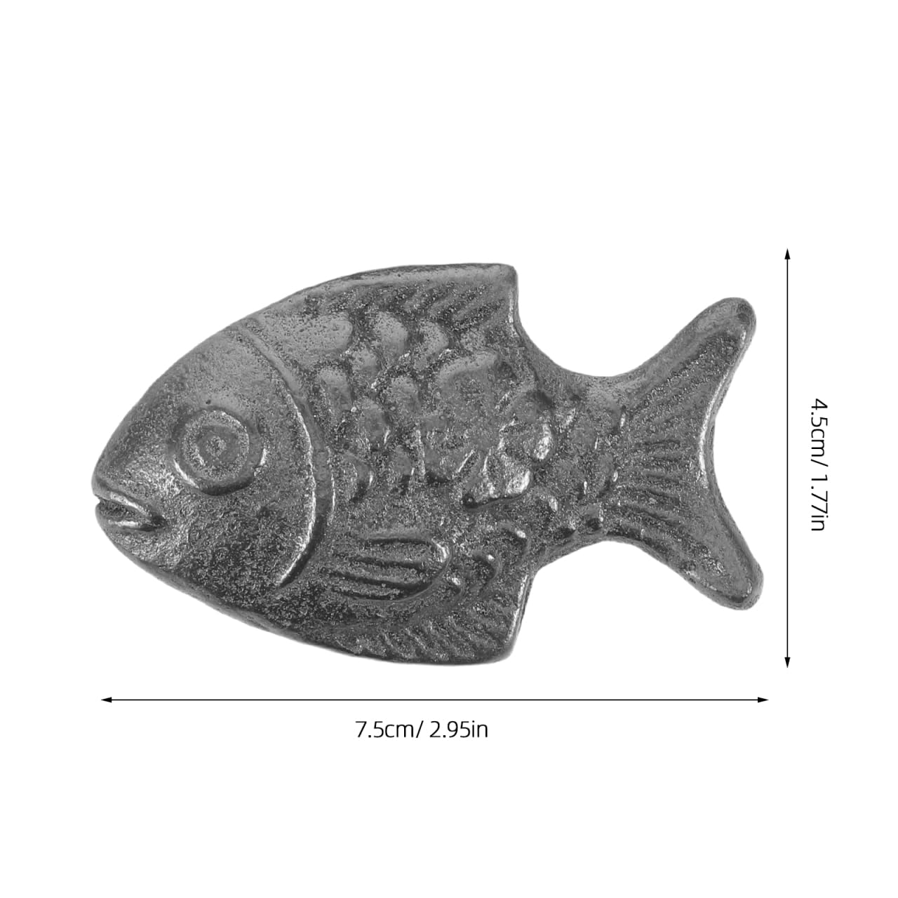 POPETPOP 2 Stück Eisenfisch zum Kochen, Gusseisen Iron Fish für Suppen und Wasser, Natürliches Fischkochwerkzeug für Vegane Ernährung