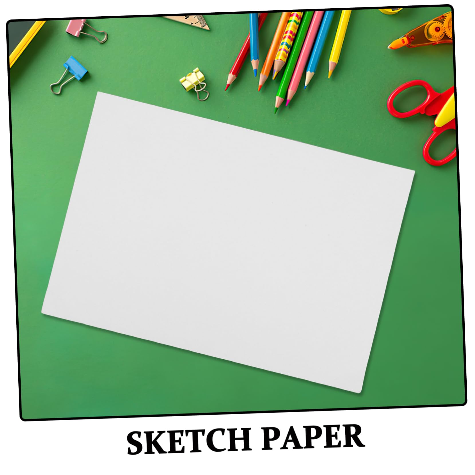 Papel de Dibujo Blanco para Niños y Estudiantes, 100 Hojas, A4