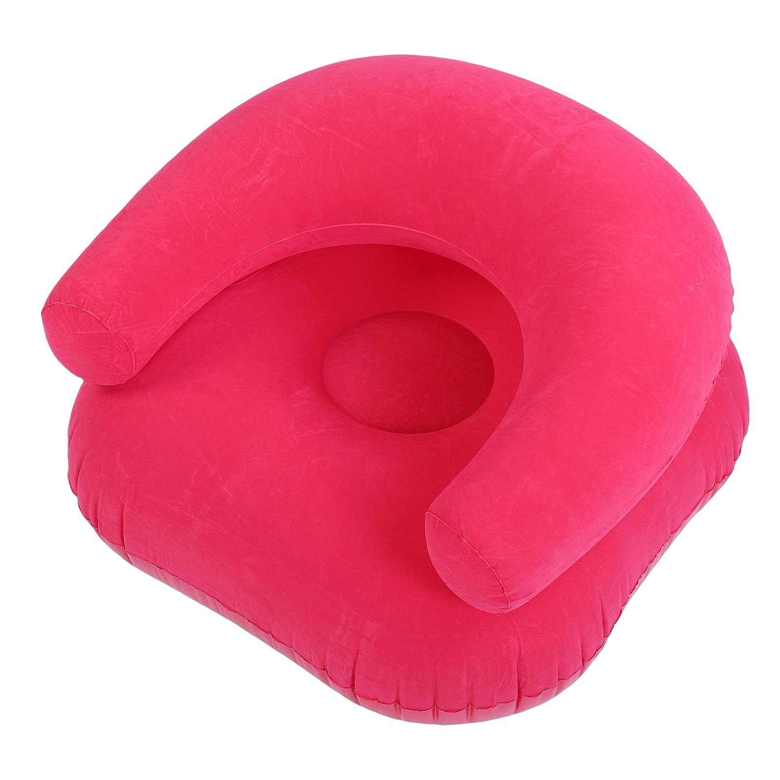 Canapé gonflable de sol rose : la solution gain de place pour petits salons