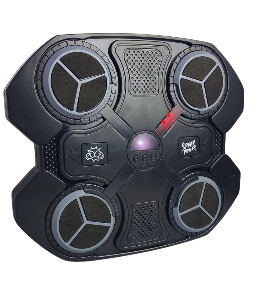 Macchina da Boxe Ritmo Musicale Bambini - Music Boxing Machine Bluetooth LED - Velocita' Regolabile con Guantoni Allenamento Sport Fitness Pugilato