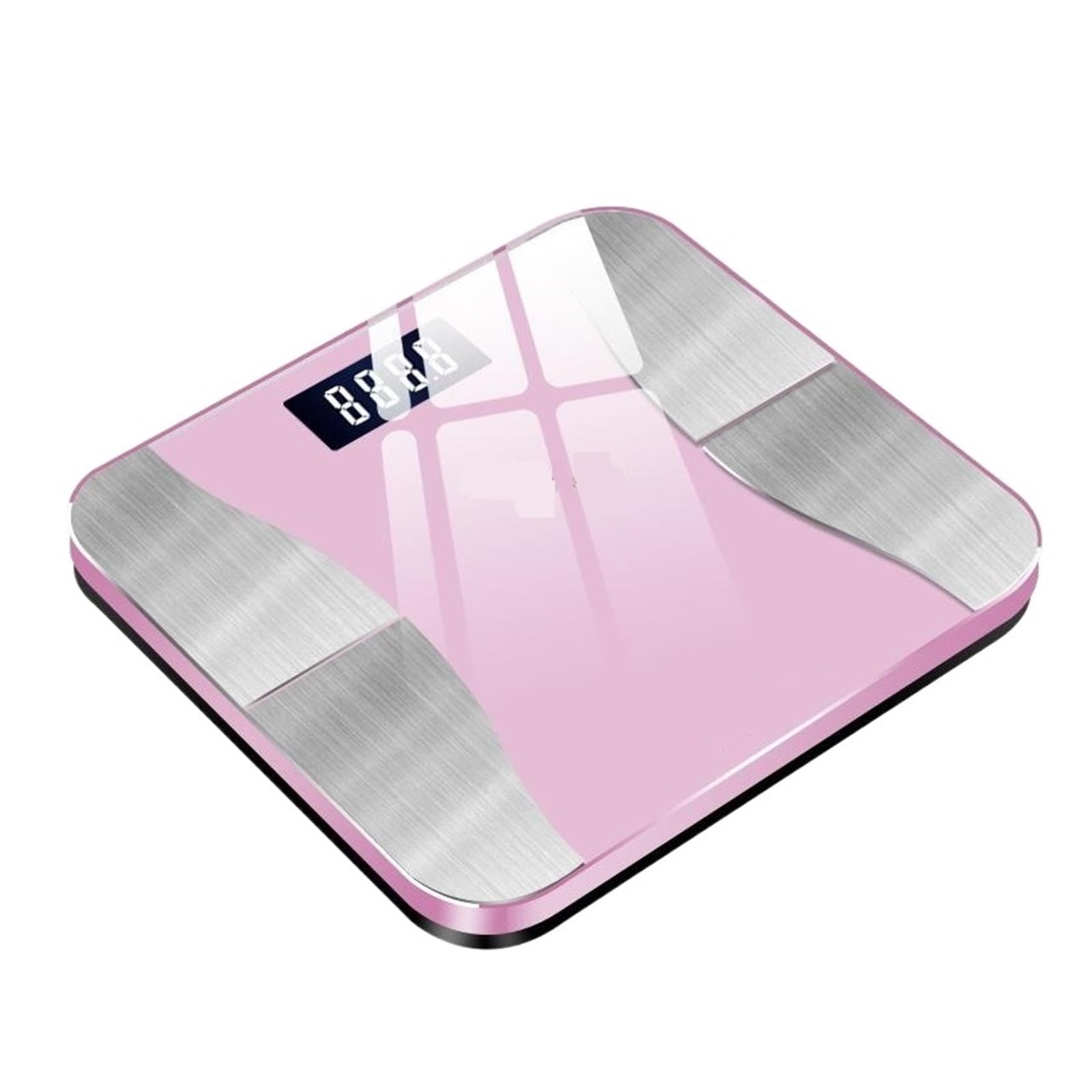 Analizador De Composición Corporal Con Teléfono Inteligente, Báscula Grasa Bluetooth, Peso Baño Digital Inalámbrica Precisa Preciso FáCil De Leer(Black)