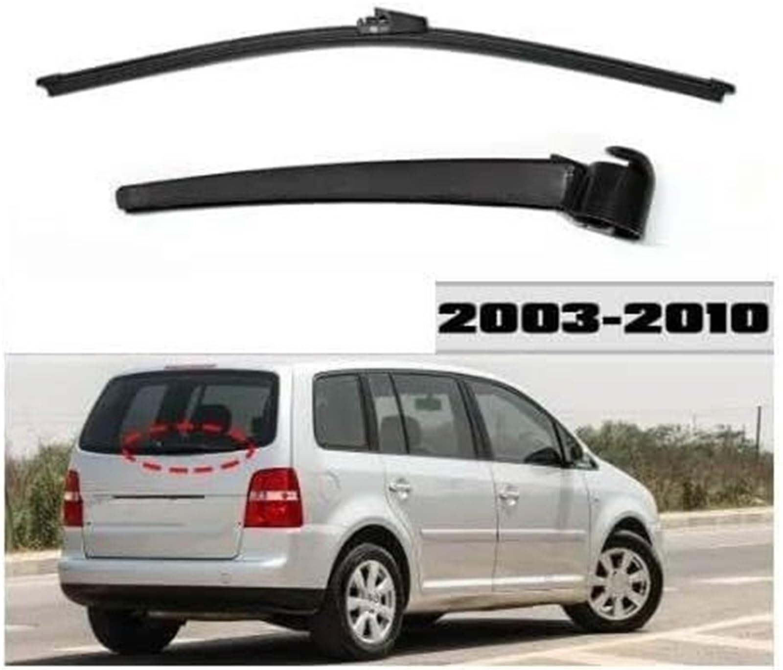 Limpiaparabrisas Escobillas limpiaparabrisas, kit de brazo lluvia para VW para Touran