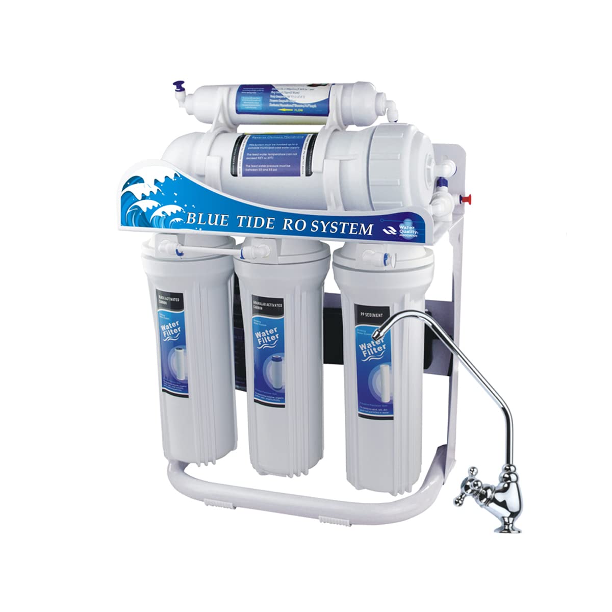 AcquaHOME® OSMOBASIC DIRECT DEPURATORE ACQUA OSMOSI INVERSA 400/600 GPD PRODUZIONE DIRETTA 1600/2400 L/GIORNO - 5 STADI (600 GPD - 2400 L/giorno)