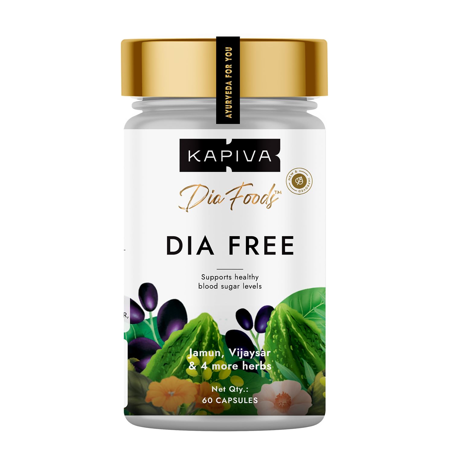 Kapiva Dia Free Capsules, 60 Capsules