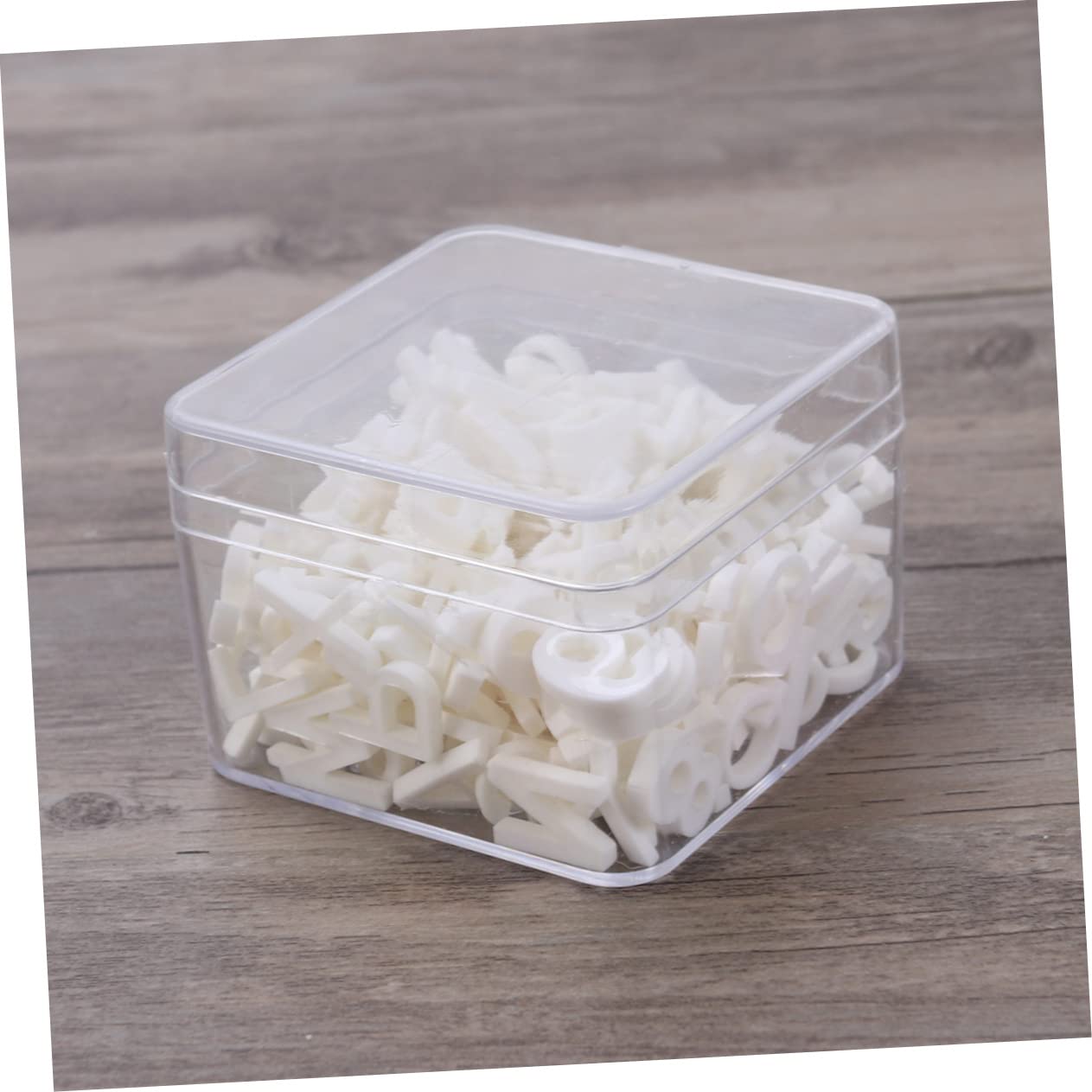 NUOBESTY 600 Pz perline dell'alfabeto gioglielli le cadeau lettera perline sciolte perline con lettere per la creazione di gioielli ar accessori figura acrilica lettere acriliche bianca