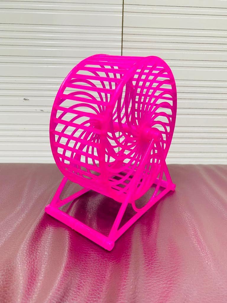 Running Cum Jogging Cum Exercise Wheel for Hamster / Dwarf / Gerbil / Mice / Mouse ( Colors May Vary)