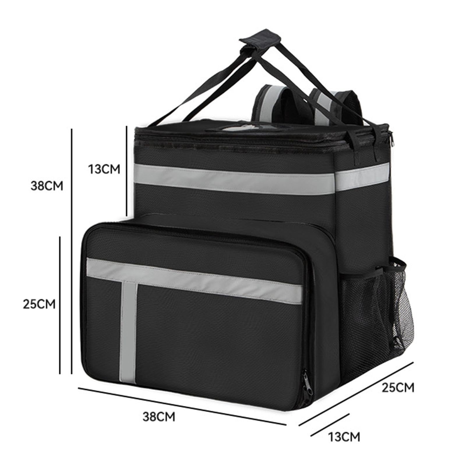 Mochila para Reparto de Comida, Mochila Isotérmica para Reparto de Comida, Bolsa de Transporte de Alimentos, Bolsa Isotérmica para Fiestas de Camping.
