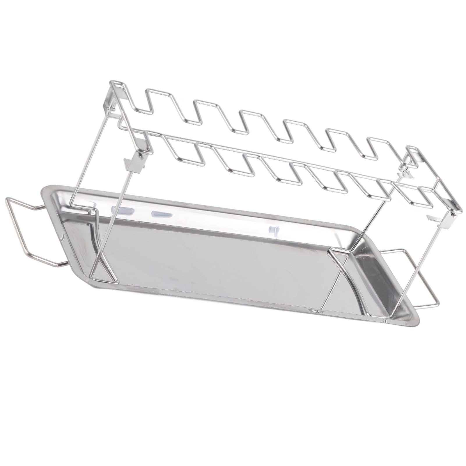 Grille de cuisson en acier inoxydable Chrees avec lèchefrite pour poulet durable