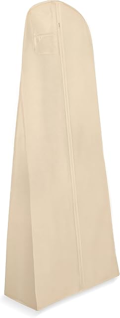 Wedcova UK Wedding Dress Gown Bags | Dress Bags Covers Long Foldable | Long Dress Covers Garment Bags