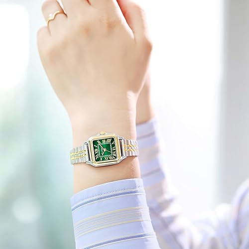 Miniatura 5 de Classic Relojes cuadrados de mujer con números romanos, de vestir, informal