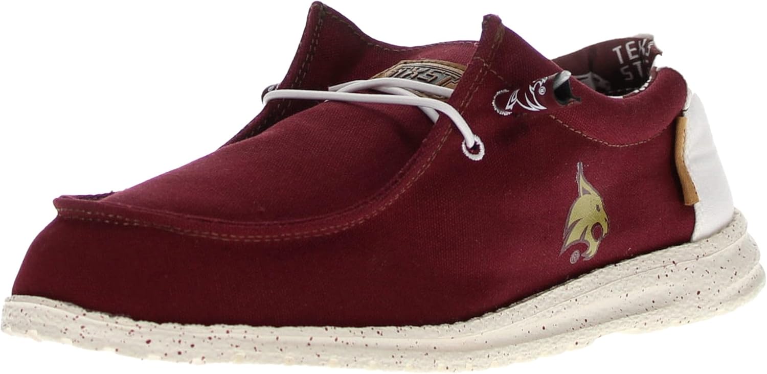 Vaccari Men's Nate NCAA Slip-On Canvas Loafers | Comfortable & Light-Weight Casual Shoes