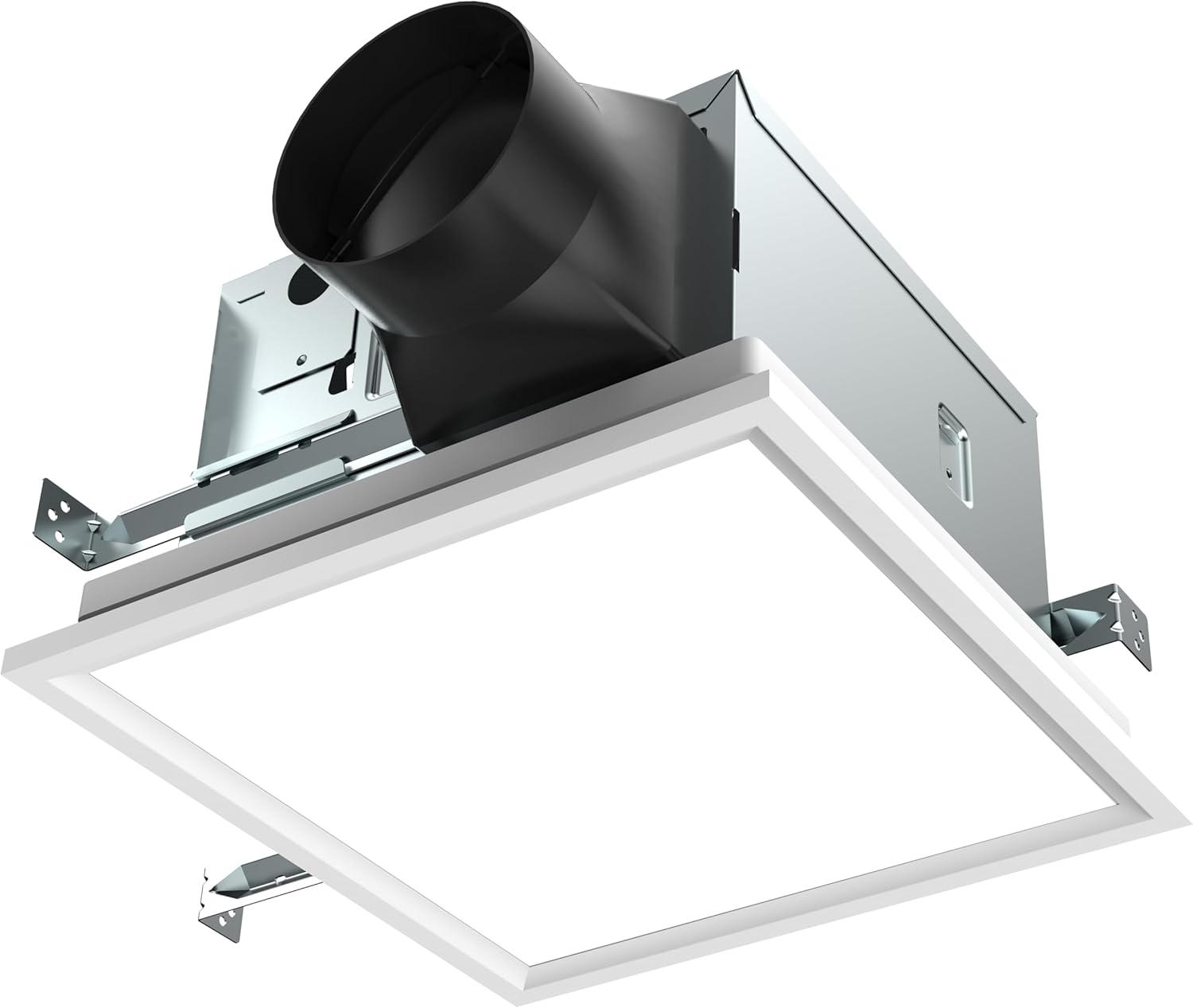 SNP100HL9 | 100 CFM | 0.8 Sone | Humidity Sensing | Dimmable 4000K Edge Lit LED | No Attic Access Required Quiet Bathroom Ventilation Exhaust Extractor Fan