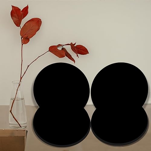 Miniatura 7 de Juego de 4 fundas redondas negras para quemadores de estufas eléctricas, 8 y 10 pulgadas, cubiertas para quemadores de estufa de gas, cubierta de