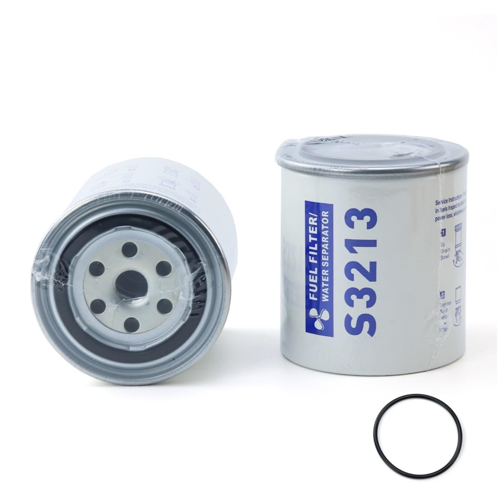 1 pz/2 pz S3213 Elemento filtrante separatore acqua/carburante con O-ring for motori fuoribordo NPT da 3/8 pollici 802893Q01 35-809097(2PCS)