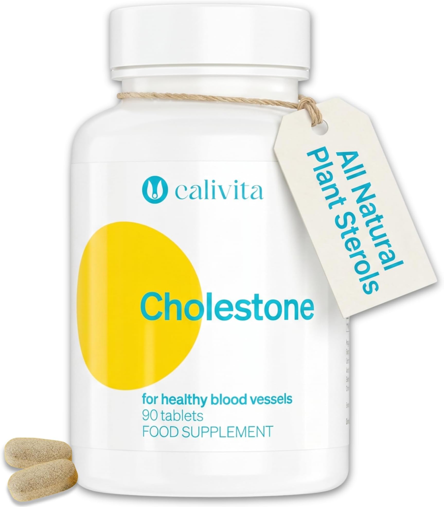 Cholestone Plant Sterol Complex to Support Normal Cholesterol Levels | 2100mg per Serving with Garlic, Apple Pectin, Flaxseed Oil & Vitamins C & E | 90 Vegan Tablets