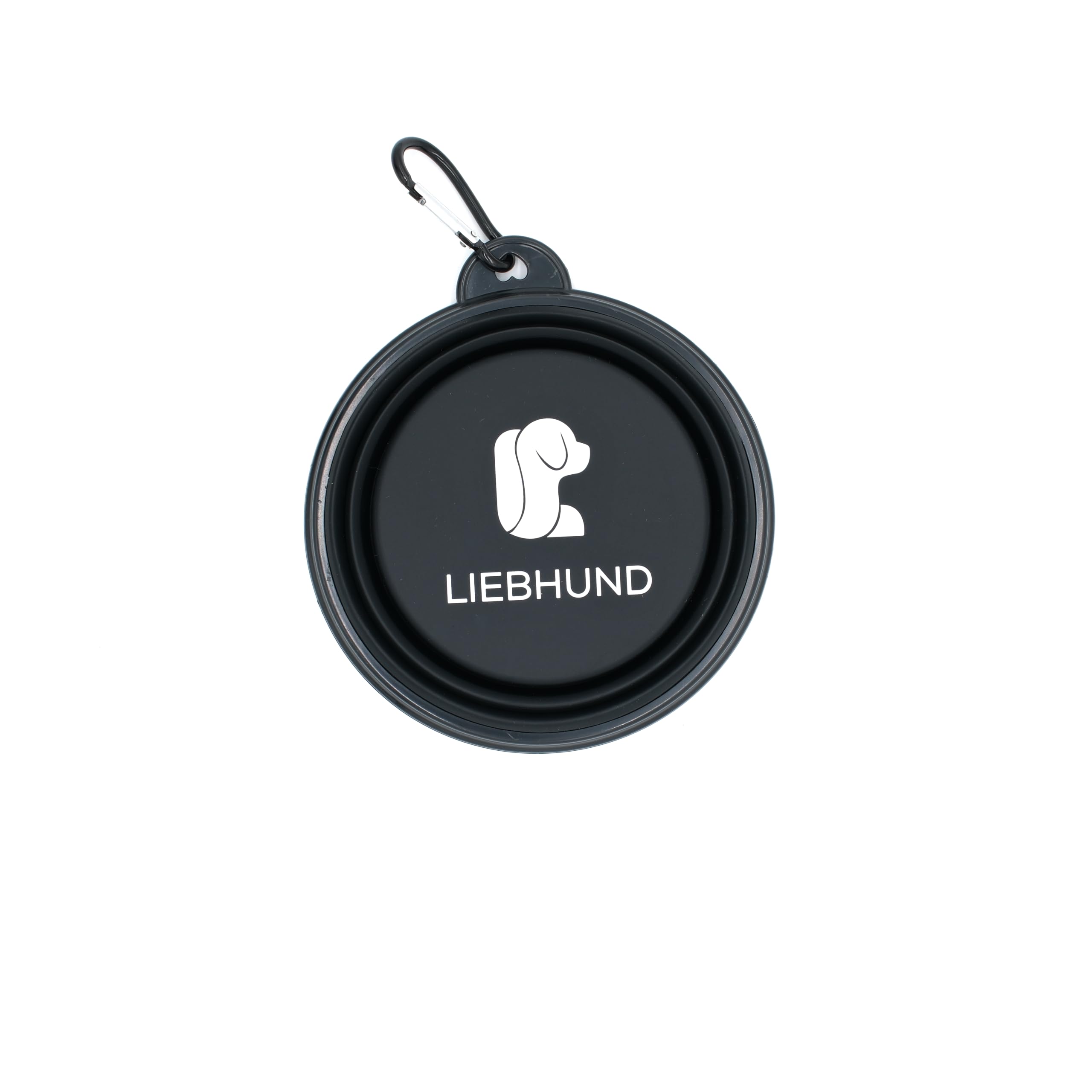 LIEBHUND Premium Falti S in Black Foldable Silicone Dog Bowl (S - 350 ml), S - 350ml - Image 3