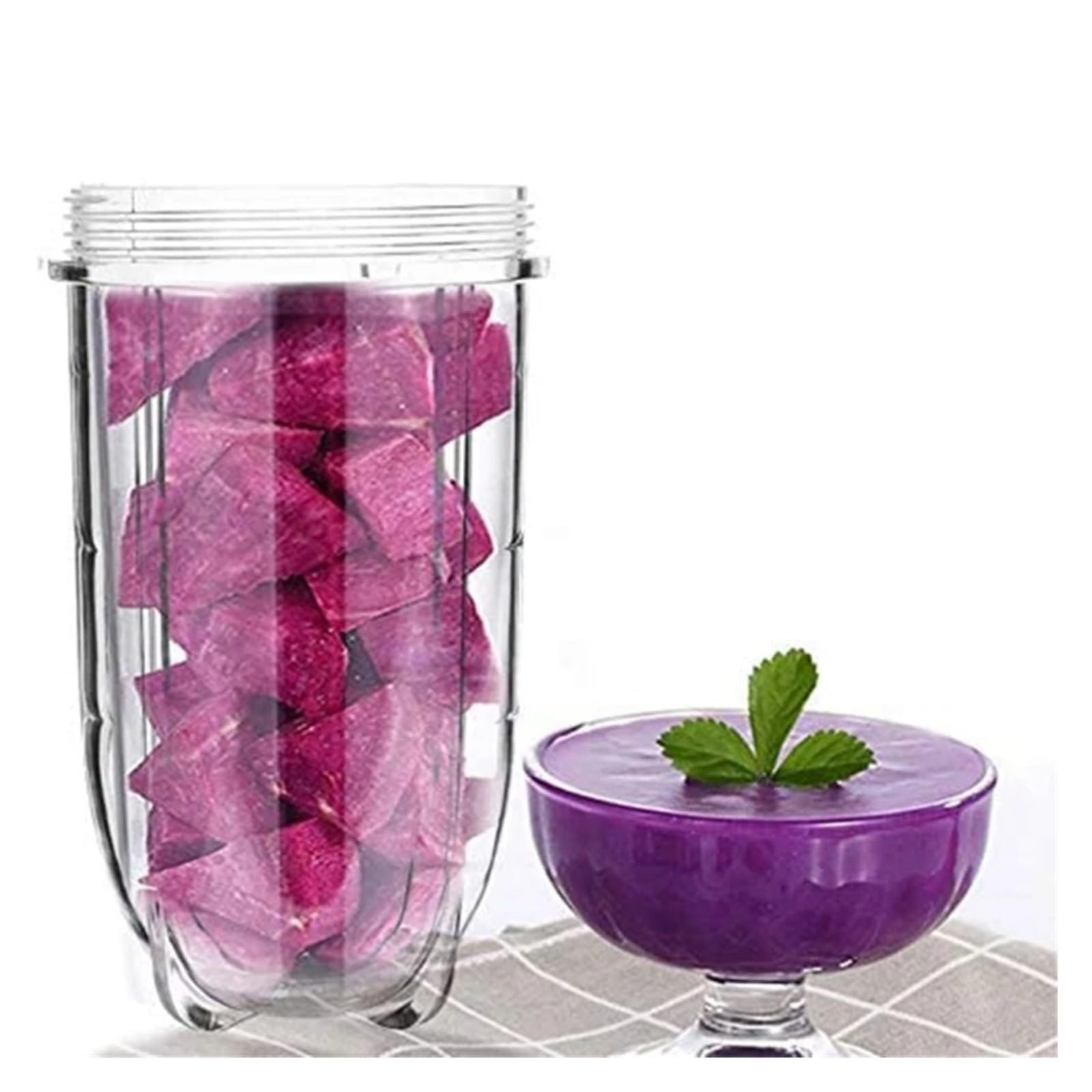 Tazze sostitutive da 12 pezzi da 16 once con paraurti, ingranaggi superiori, rondelle, paraurti e anelli for labbra for frullatori serie MB1001