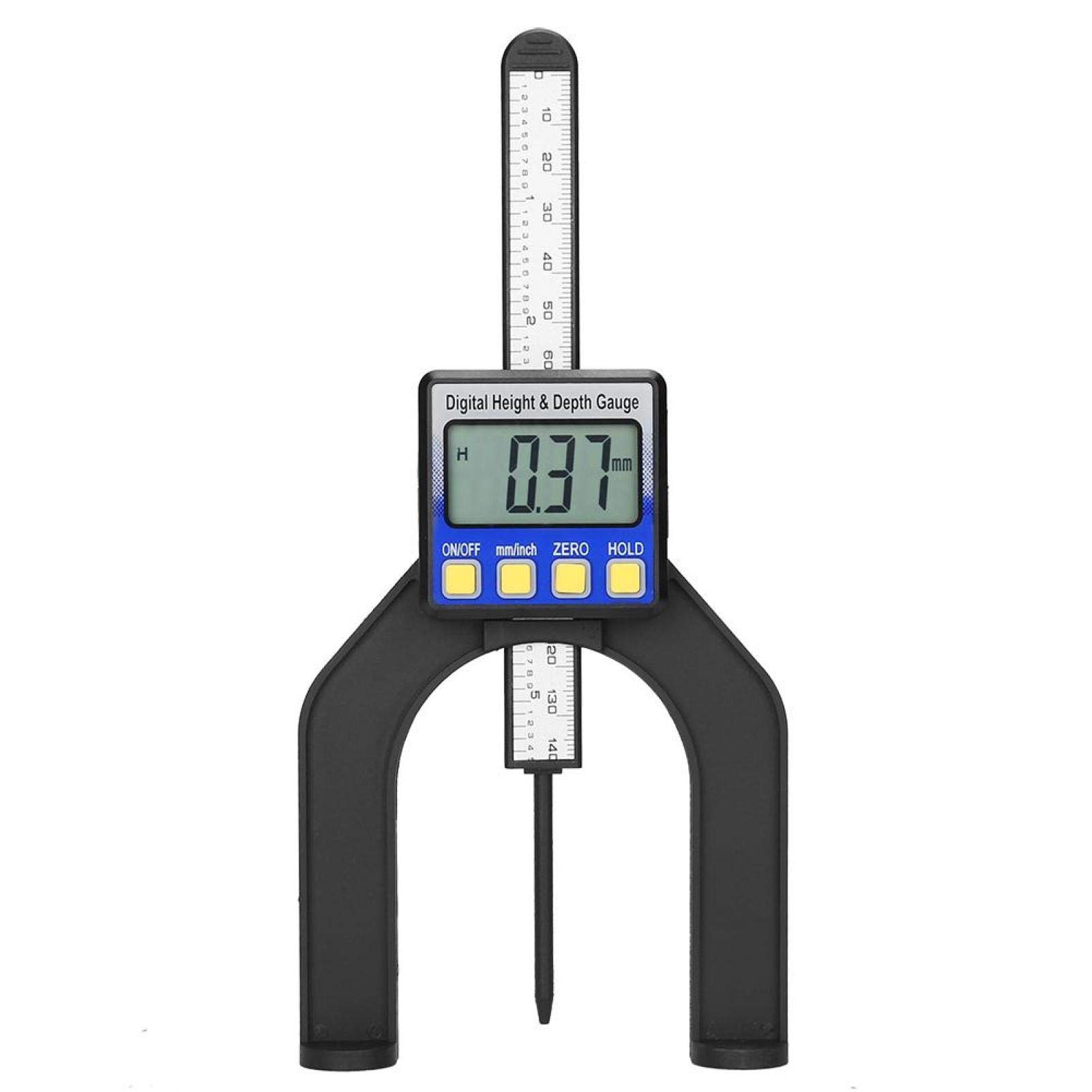 Medidor de profundidad digital 0-80 mm con base magnética para sierra de mesa